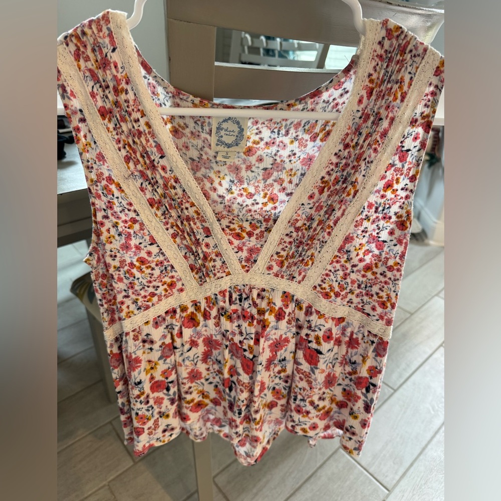 Womens Multi Color Summer Top